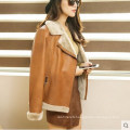 Fashion Women′s Shearling Coat Short Style